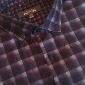 Men’s Kenneth Cole button down, long sleeved shirt. Size 17 34-35 Slim fit. EUC
